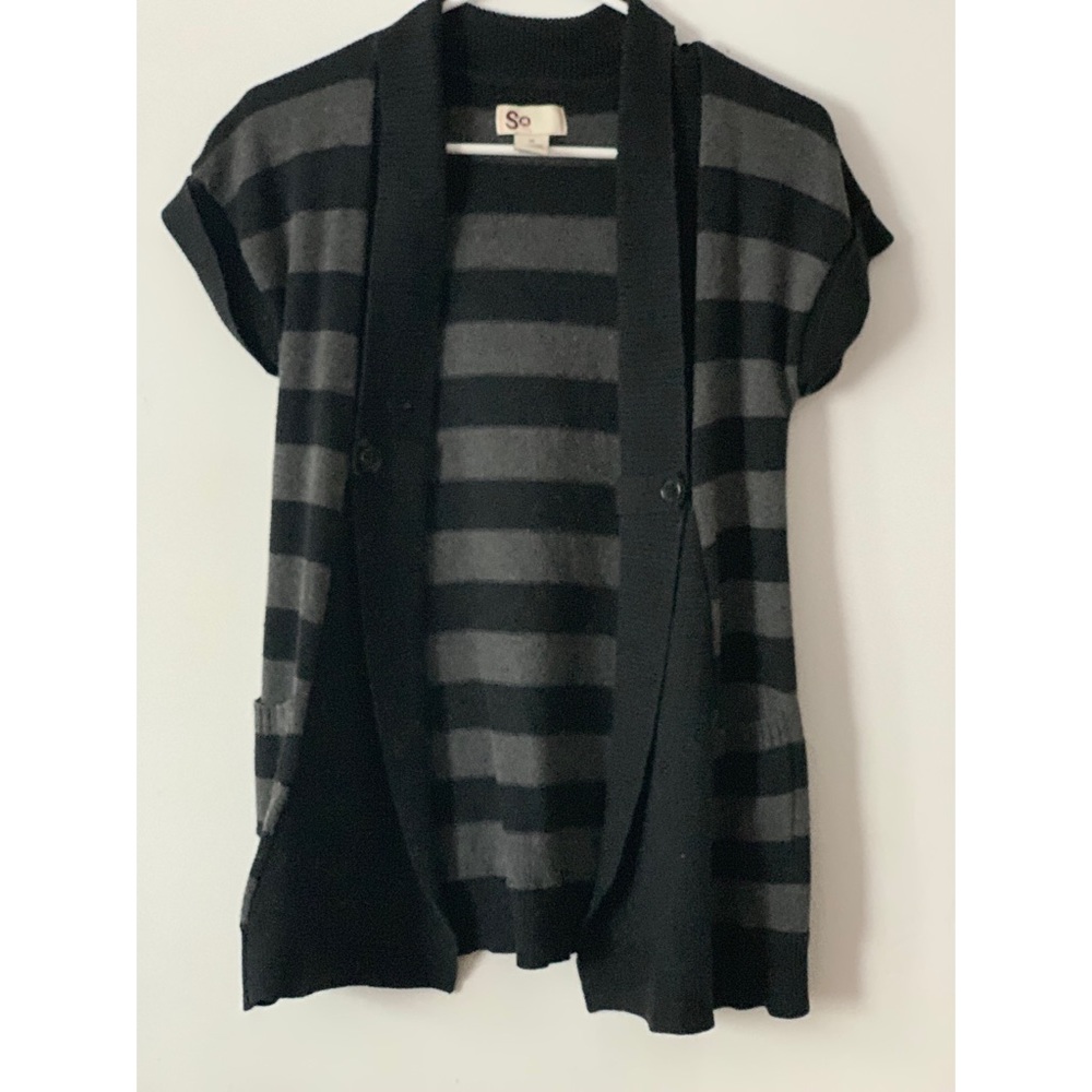 SO short sleeve cardigan